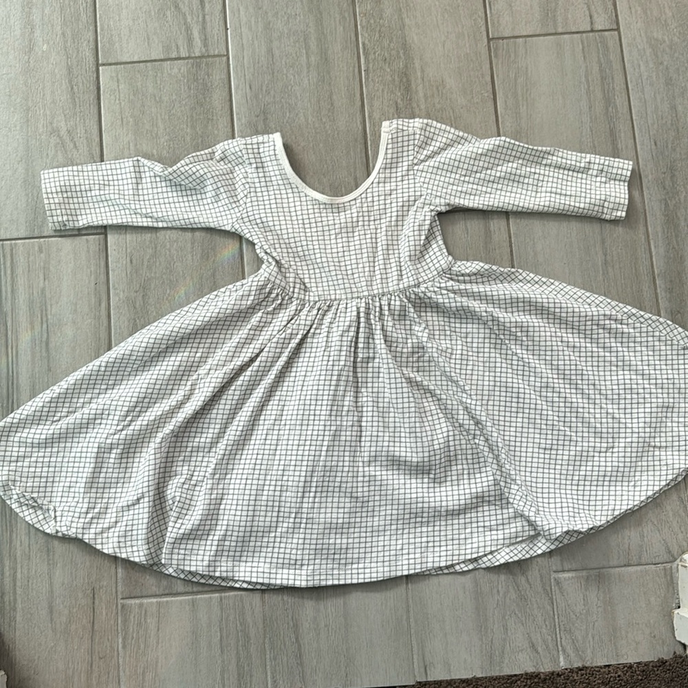 Black and white checker dress